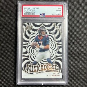 2023 Panini Illusions Funkadelic Insert CJ Stroud Rc Rookie Psa 9 Mint Houston